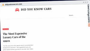 Publish Guest Post on didyouknowcars.com