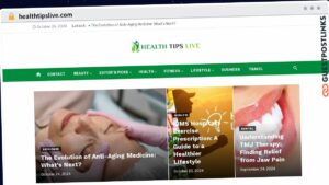 Publish Guest Post on healthtipslive.com