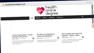 Publish Guest Post on healthonlinedegree.com