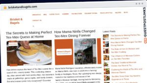 Publish Guest Post on brisketandbagels.com