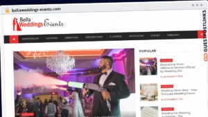 Publish Guest Post on bellaweddings-events.com