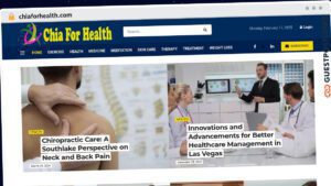 Publish Guest Post on chiaforhealth.com