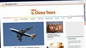 Publish Guest Post on chreatours.com