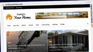 Publish Guest Post on fortifyyourhome.com