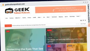 Publish Guest Post on geekculturepodcast.com