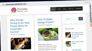 Publish Guest Post on consumehealthyfood.com