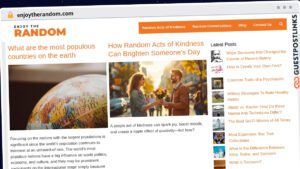 Publish Guest Post on enjoytherandom.com