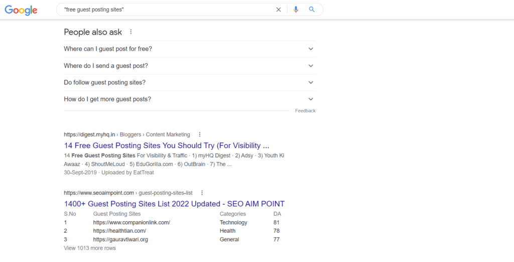 How to find the Digital Marketing Guest Post sites?