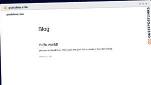 Publish Guest Post on postvines.com