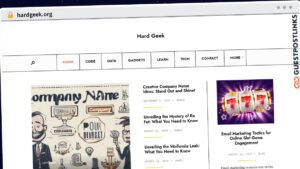 Publish Guest Post on hardgeek.org