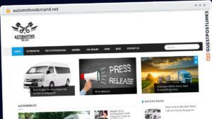 Publish Guest Post on automotivedemand.net