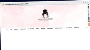 Publish Guest Post on notinthekitchenanymore.com