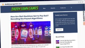 Publish Guest Post on daddylawngames.com