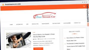 Publish Guest Post on freestreamcars.com