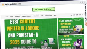 Publish Guest Post on writerspakistan.com