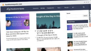 Publish Guest Post on handsomequote.com