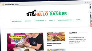 Publish Guest Post on helloranker.com