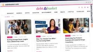 Publish Guest Post on debtbasket.com