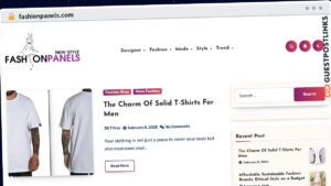 Publish Guest Post on fashionpanels.com
