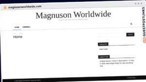 Publish Guest Post on magnusonworldwide.com