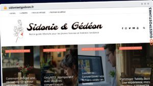 Publish Guest Post on sidonieetgedeon.fr