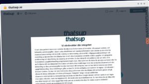 Publish Guest Post on thatsup.se