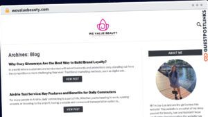 Publish Guest Post on wevaluebeauty.com