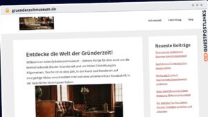 Publish Guest Post on gruenderzeitmuseum.de