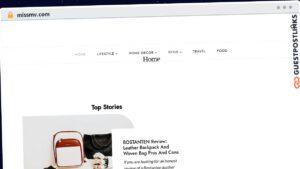 Publish Guest Post on missmv.com