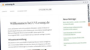 Publish Guest Post on uvlesung.de