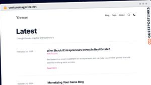 Publish Guest Post on venturemagazine.net