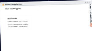Publish Guest Post on blueskyblogging.com