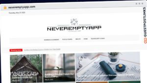 Publish Guest Post on neveremptyapp.com