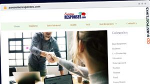 Publish Guest Post on awesomeresponses.com