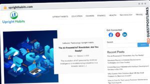Publish Guest Post on uprighthabits.com