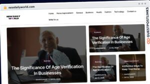 Publish Guest Post on newdailyworld.com