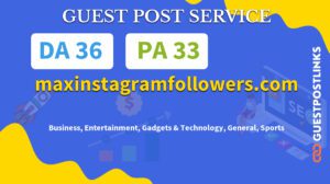 Buy Guest Post on maxinstagramfollowers.com