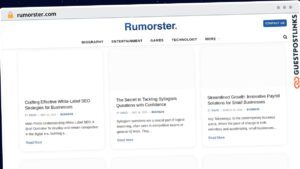 Publish Guest Post on rumorster.com