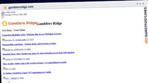Publish Guest Post on gamblersridge.com