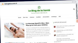 Publish Guest Post on leblogdelasante.fr