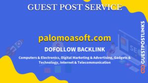 Buy Guest Post on palomoasoft.com