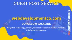 Buy Guest Post on webdevelopmentco.com