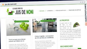 Publish Guest Post on jus-de-noni.net