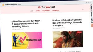 Publish Guest Post on onthisveryspot.org