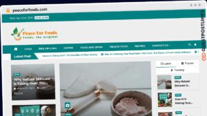 Publish Guest Post on peaceforfoods.com