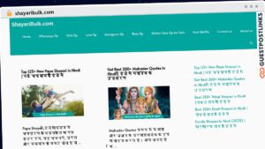 Publish Guest Post on shayaribulk.com