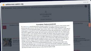 Publish Guest Post on solidarnosc-center.org