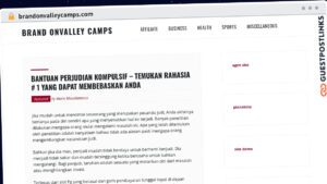Publish Guest Post on brandonvalleycamps.com