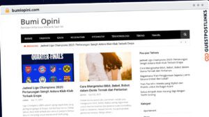 Publish Guest Post on bumiopini.com