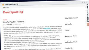 Publish Guest Post on dealsporting.xyz